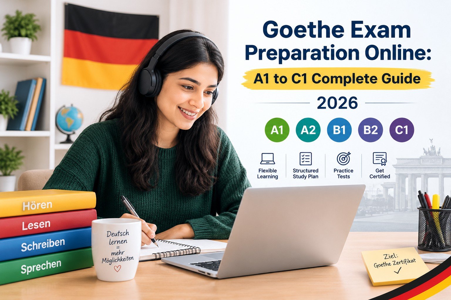 Goethe Exam Preparation Online: A1 to C1 Complete Guide 2026